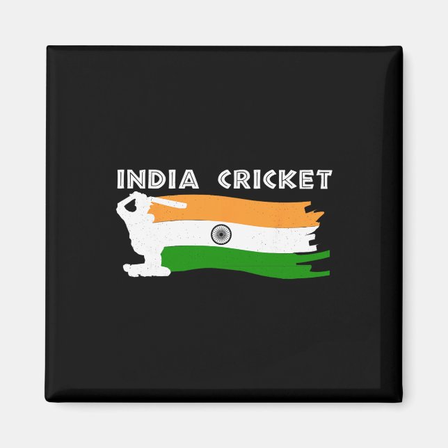 Imán India Cricket Jersey With Indian Flag Gift  (Frente)