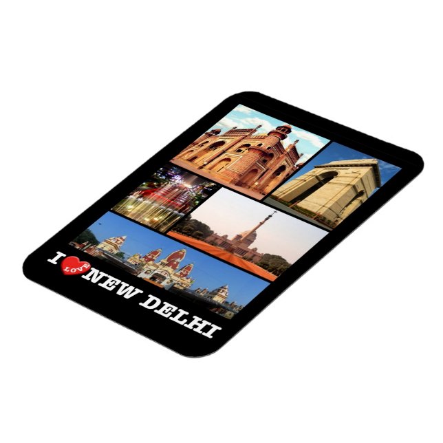 Imán India - Nueva Delhi - Amo - Magnet (Lado Izquierdo)