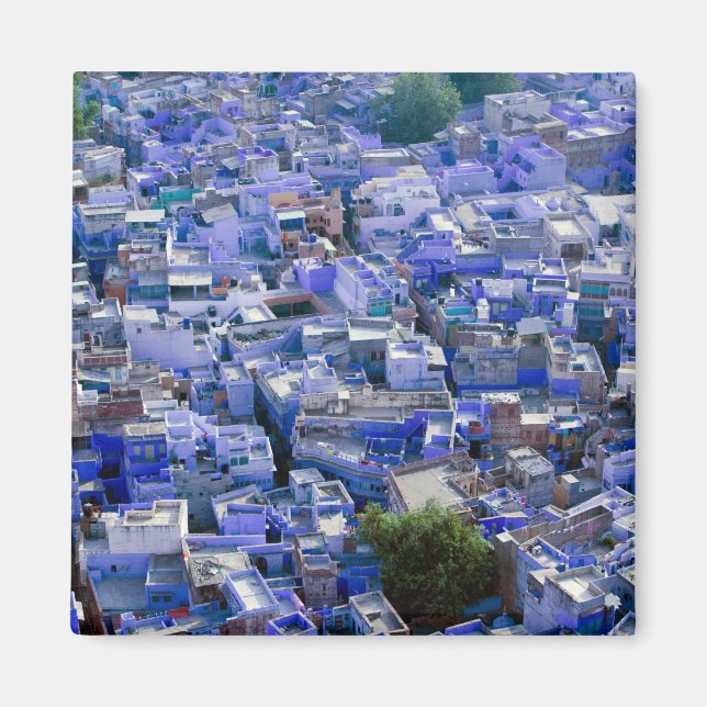 Imán INDIA, Rajasthan, Jodhpur: Ciudad azul de Jodhpur (Frente)