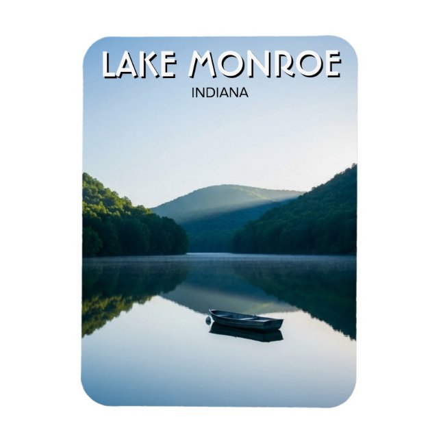 Imán Indiana Lake Monroe Travel (Vertical)