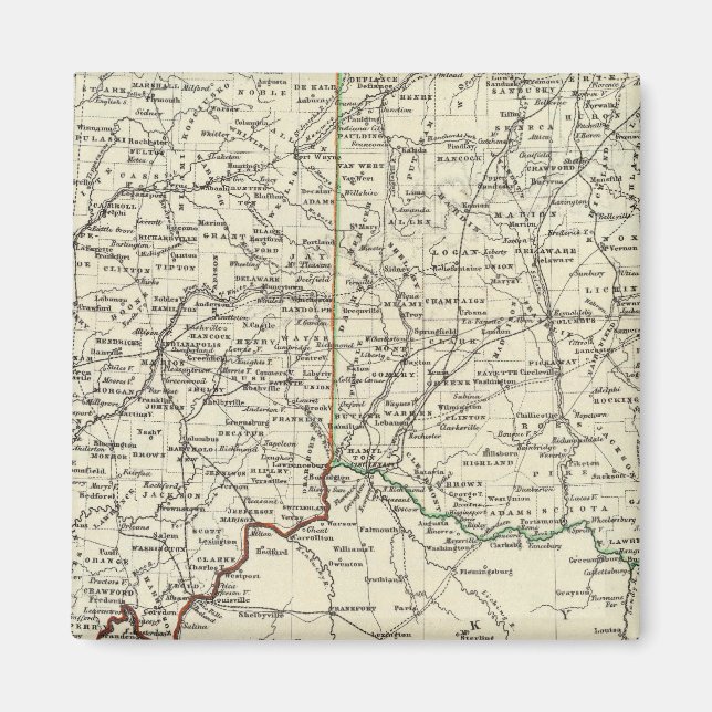 Imán Indiana y Ohio (Frente)