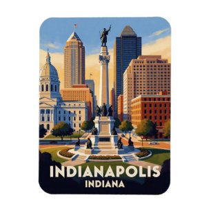 Imán Indianapolis Indiana Monumento Viaje