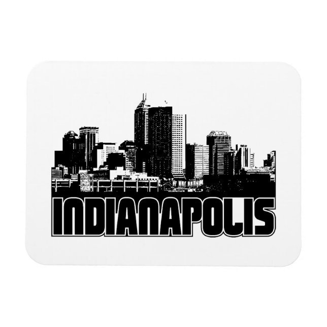 Imán Indianapolis Skyline (Horizontal)