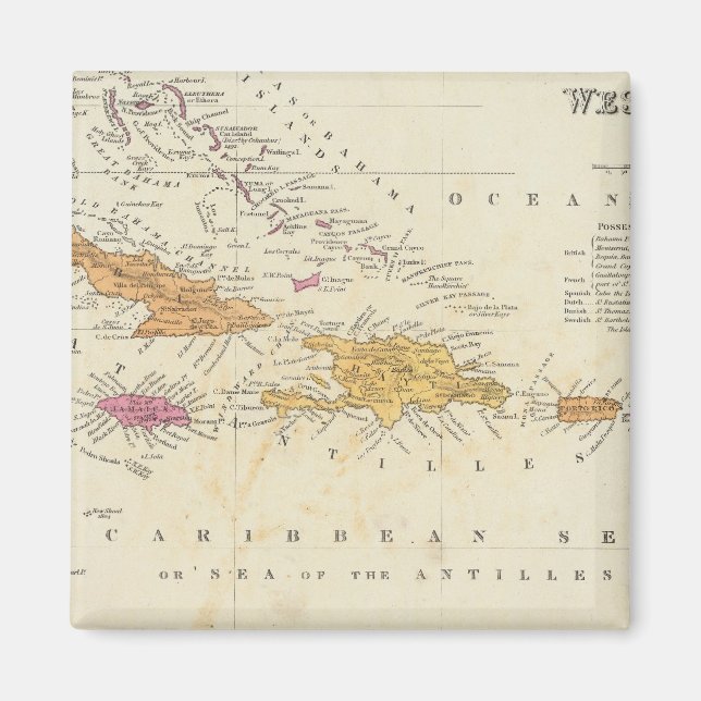Imán Indias Occidentales 4 (Frente)