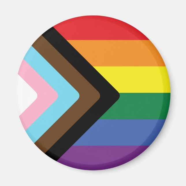 Imán Indicador de orgullo de progreso (Frente)