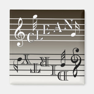 Imán Indicador del lavaplatos de la música
