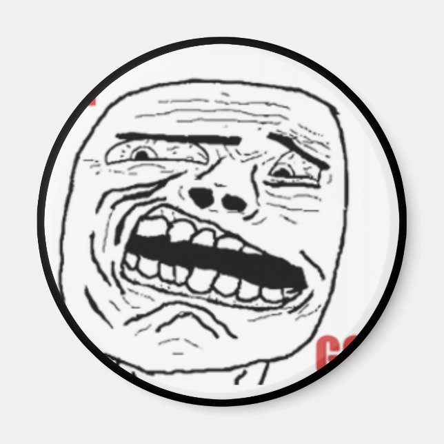 Imán Indignado Oh God Comic Face (Frente)