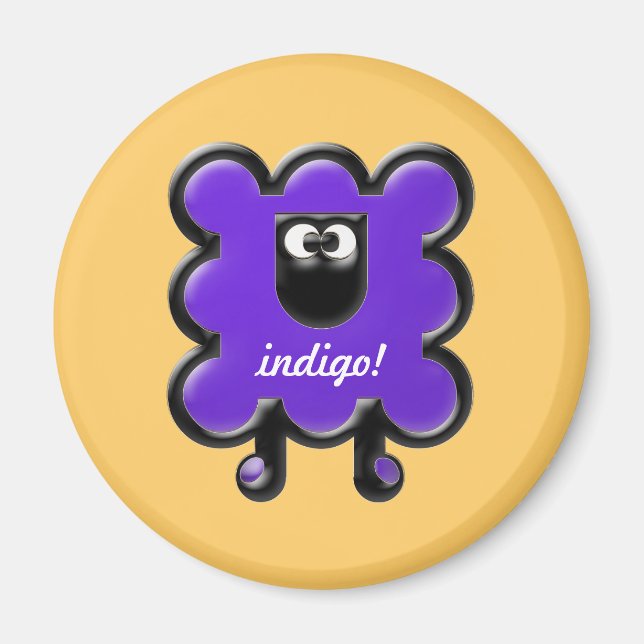 Imán indigo woollie (Frente)