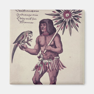 Imán Indio del Amazonas, grabado por Theodore de Bry
