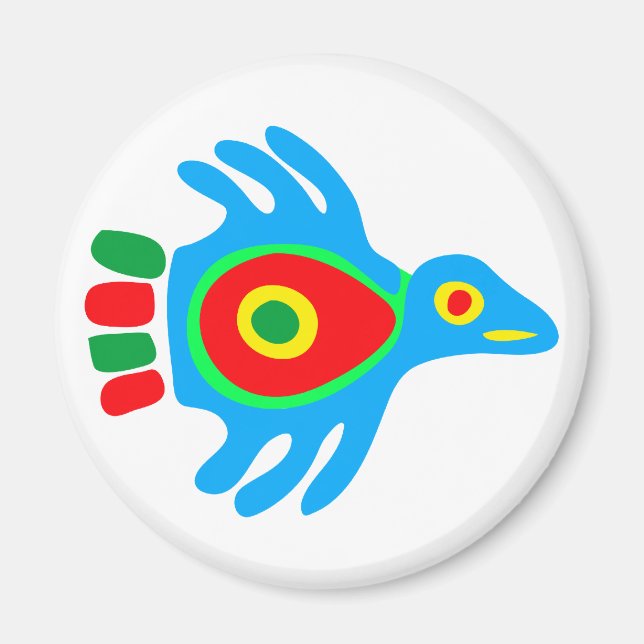 Imán Indio pájaro native american bird (Frente)