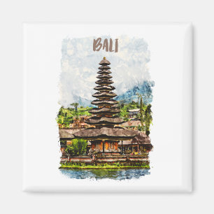Imán Indonesia Bali Ulun Danu Beratan Temple Magnet