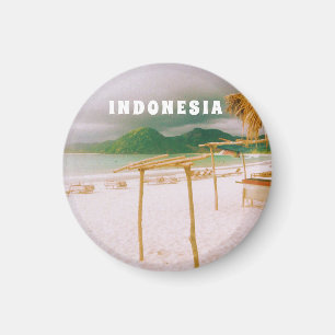 Imán Indonesia Lombok Paraíso Tropical Estampa 