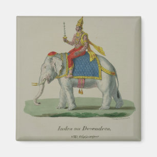 Imán INDRA, grabado por Marlet y Cie (litho del color)