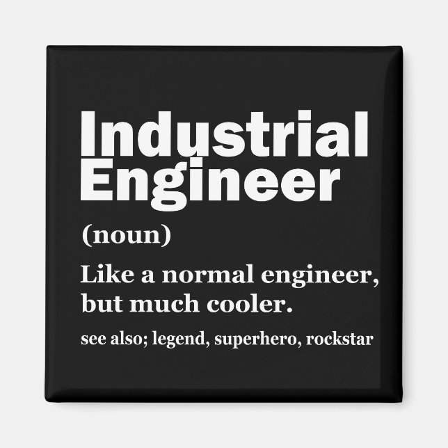 Imán Industrial Engineering Funny Engineer (Frente)