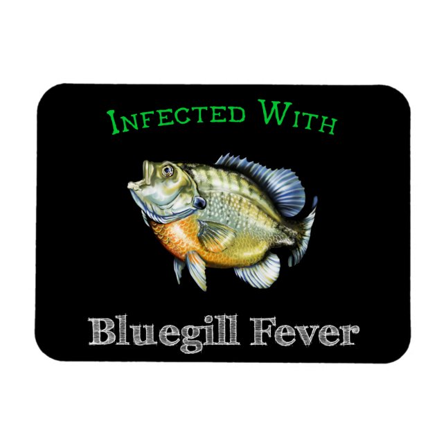 Imán Infectada con fiebre del Bluegill (Horizontal)