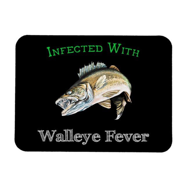 Imán Infectada con fiebre Walleye (Horizontal)