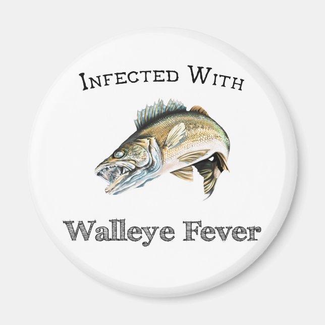 Imán Infectada con fiebre Walleye (Frente)