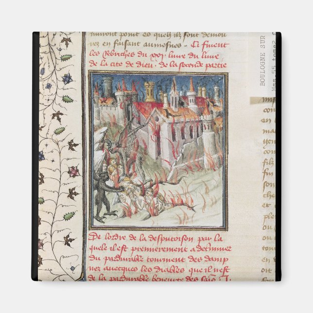 Imán Infierno, de 'De Civitate Dei' de St. Augustine (Frente)