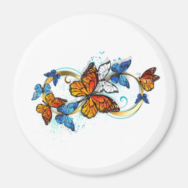 Imán Infinidad de mariposas monarca (Frente)
