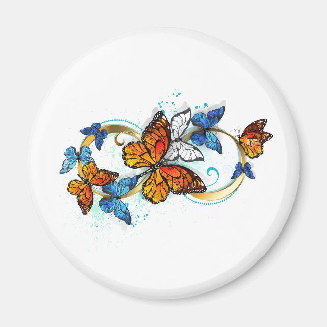 Imán Infinidad de Mariposas Monarca (Frente)