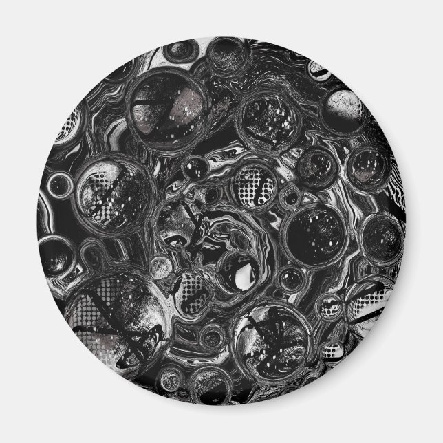 Imán Infinito blanco y negro (Frente)