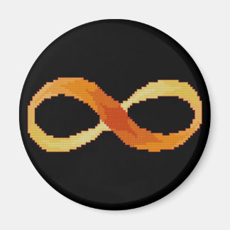 Imán Infinity Cross Stitch Magnet