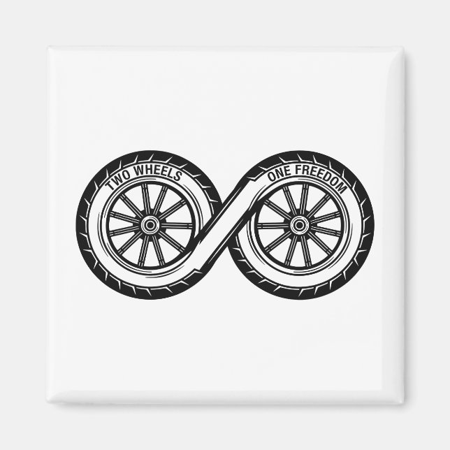 Imán Infinity Dos Ruedas Libertad (Frente)