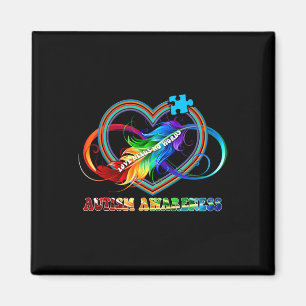 Imán Infinity Heart Love Autism Awareness No necesita p