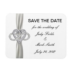 Imán Infinity Heart Save The Date Magnet