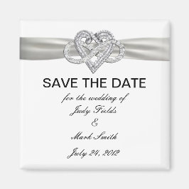 Imán Infinity Heart Save The Date Magnet