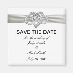 Imán Infinity Heart Save The Date Magnet