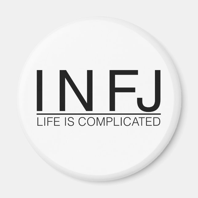 Imán INFJ Life es complicado (Frente)