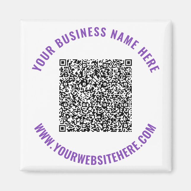 Imán Información de código QR Personalizado regalo de i (Frente)