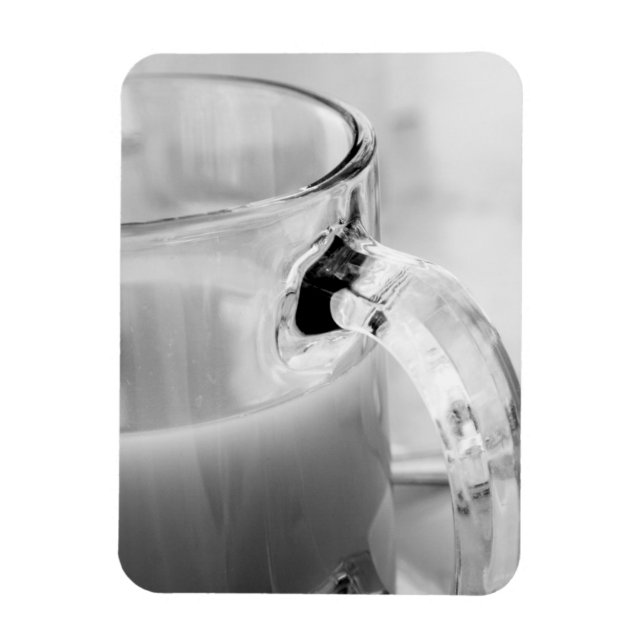 Imán Infrarrojo, Blanco y Negro,taza, vaso, café, (Vertical)