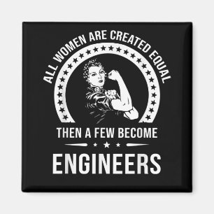 Imán Ingeniera divertida para todas las mujeres es crea