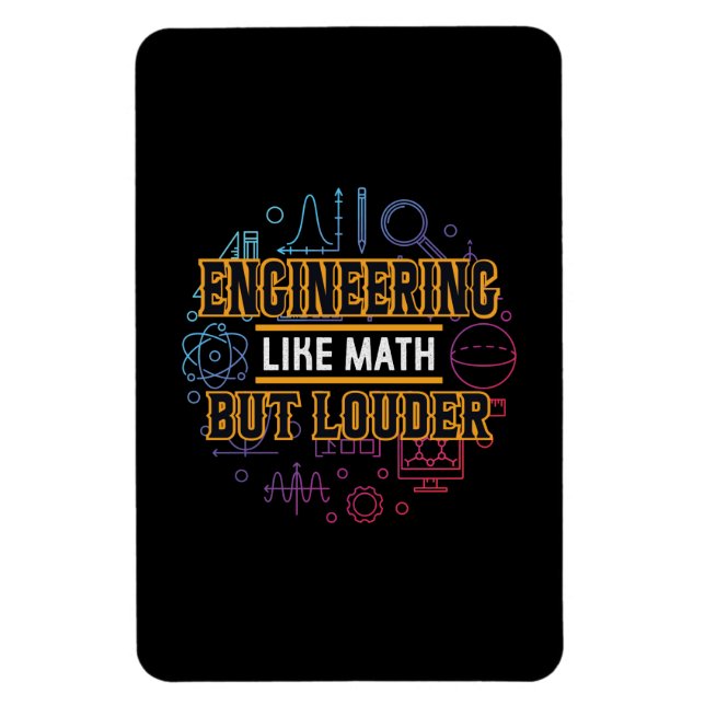 Imán Ingeniería como matemáticas (Vertical)