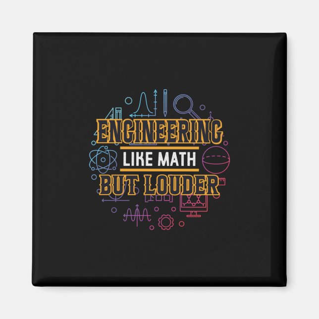Imán Ingeniería como matemáticas (Frente)