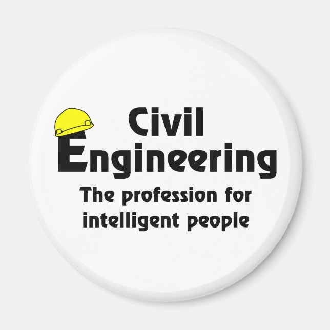 Imán ingeniero civil inteligente (Frente)