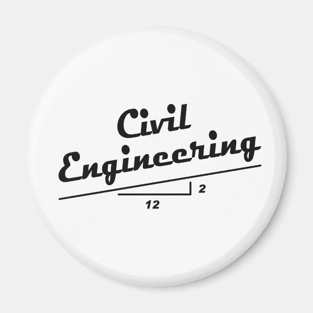 Imán Ingeniero Civil Slope (Frente)