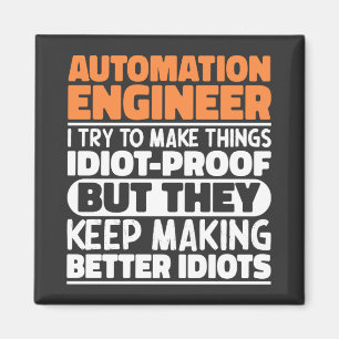 Imán Ingeniero De Automatización Intento Hacer Las Cosa