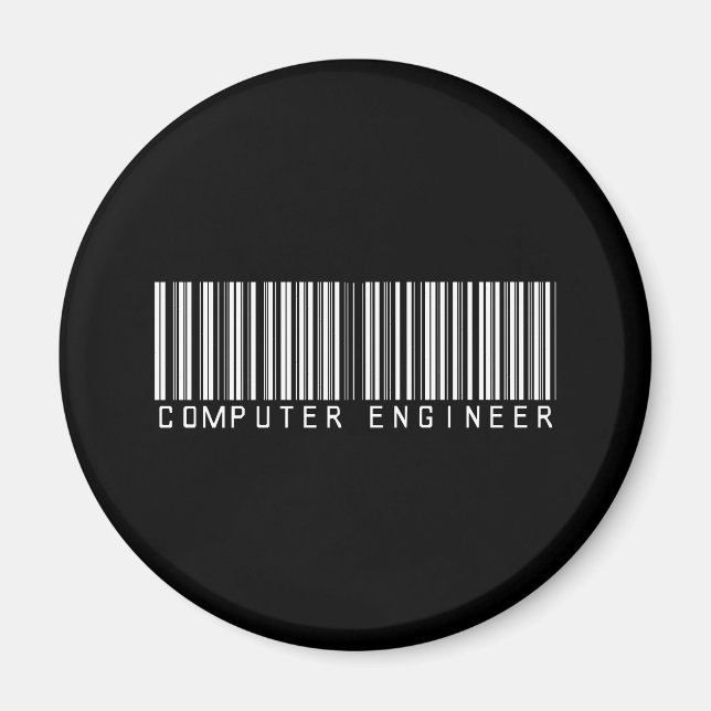 IMÁN INGENIERO DE COMPUTADORA DE BAR OSCURO (Frente)