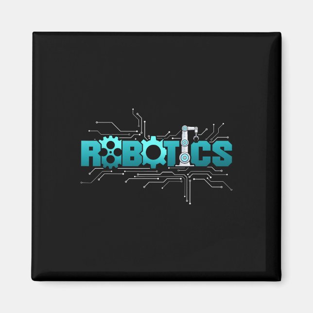 Imán Ingeniero de Robótica Robot Robotics  (Frente)