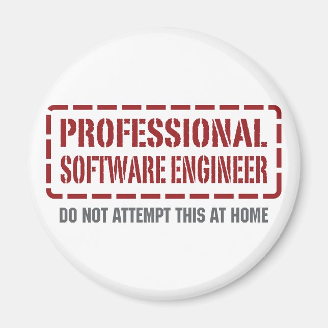 Imán Ingeniero de software profesional (Frente)