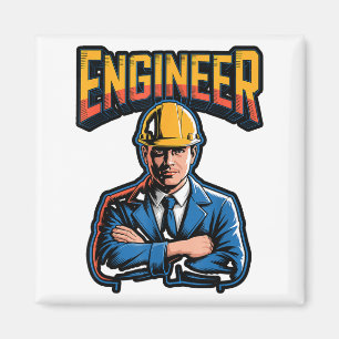 Imán Ingeniero en letras griegas humor nerd de Stem 
