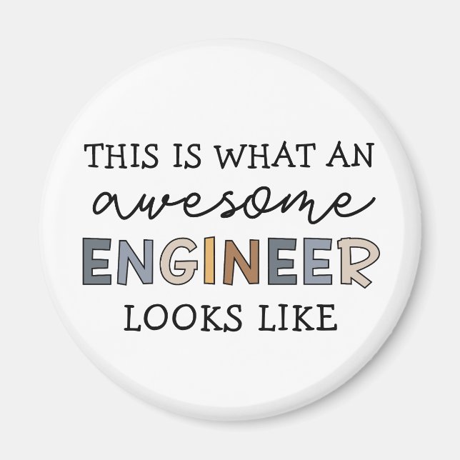 Imán Ingeniero ingeniero gracioso | Ingeniería (Frente)