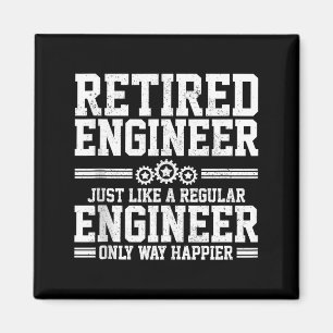 Imán Ingeniero Jubilado Ingeniería Frase Divertida Jubi
