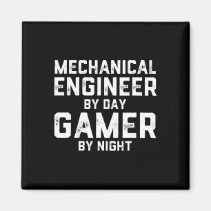 Imán Ingeniero Mecánico De Día Jugador De Noche Meme Pa