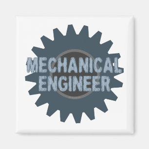 Imán Ingeniero Mecánico Gear Blue Gray