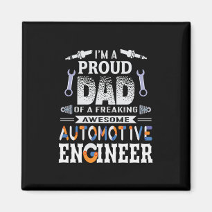 Imán Ingeniero Orgulloso Papá De Un Ingeniero De Automó