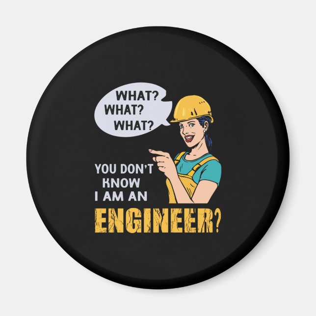 Imán Ingeniero Soy Ingeniero (Frente)